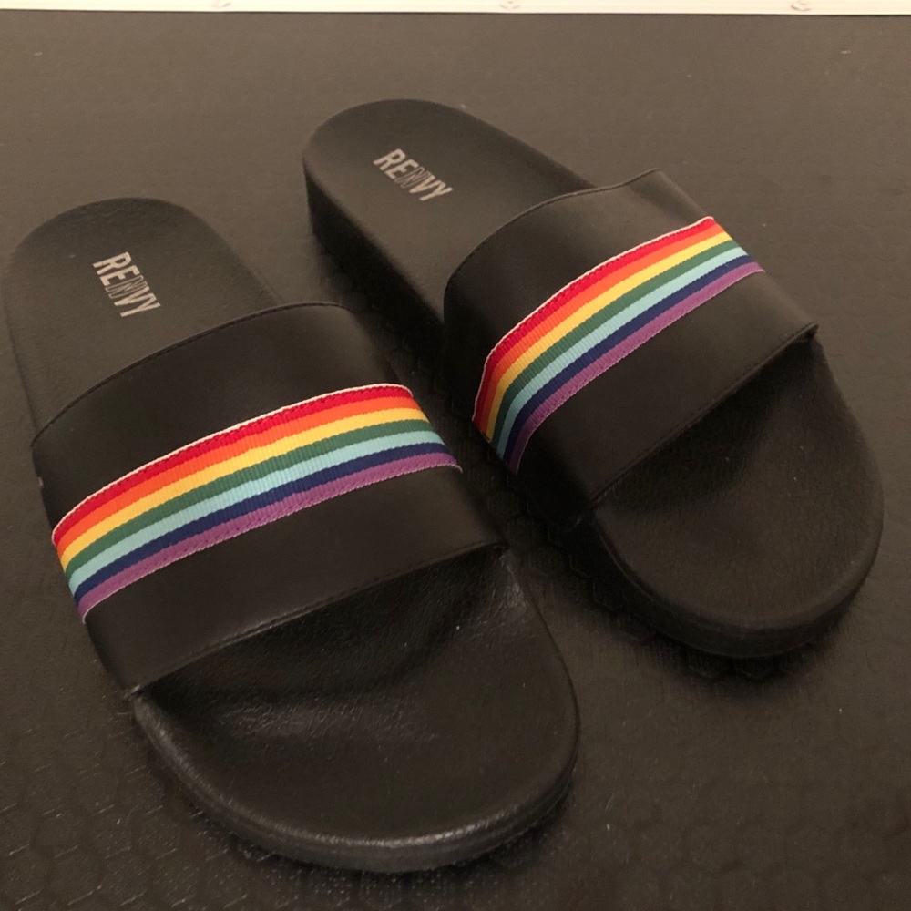 Brand New Renvy Rainbow Sandals